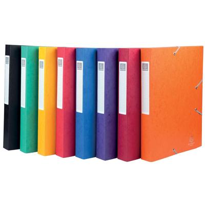 Exacompta Elastobo Cartobox rug van 4 cm, geassorteerde kleuren