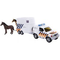 Auto 2-Play politieauto met paardentrailer (521545) Auto 2-Play politieauto met paardentrailer (521545)