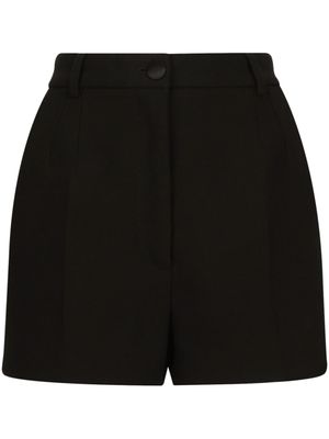 Dolce & Gabbana short plissé à taille haute - Noir