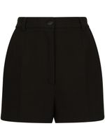 Dolce & Gabbana short plissé à taille haute - Noir