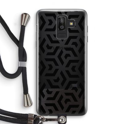 Crazy pattern: Samsung Galaxy J8 (2018) Transparant Hoesje met koord