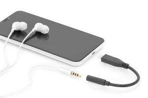 Digitus Audio Adapterkabel [1x USB-C stekker - 1x Jackplug female 3,5 mm] AK-300321-002-S Flexibel