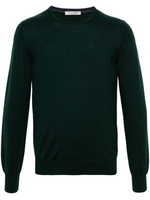 Fileria pull en laine vierge à col rond - Vert