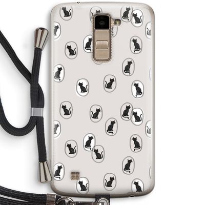 Miauw: LG K10 (2016) Transparant Hoesje met koord