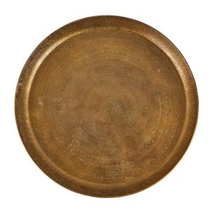 Decoratieplateau reliëf - antiek goud - Ø29 cm