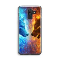 Fire & Ice: Samsung Galaxy J8 (2018) Transparant Hoesje Fire & Ice: Samsung Galaxy J8 (2018) Transparant Hoesje