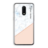 Marmer in stijl: OnePlus 7 Transparant Hoesje