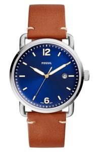 Fossil Heren Commuter Bagage bruin lederen horloge FS5325