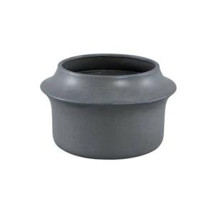 PTMD Vivaldi Grey ceramic pot round low