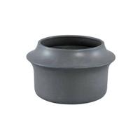 PTMD Vivaldi Grey ceramic pot round low - thumbnail