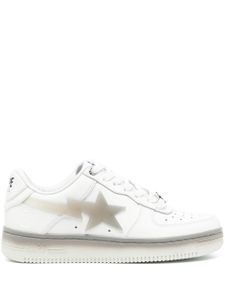 A BATHING APE® baskets STA #5 en cuir - Blanc