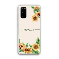 Zonnebloemen: Samsung Galaxy S20 Transparant Hoesje