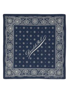 Ralph Lauren RRL foulard en soie à motif d'étoiles - Bleu