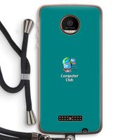 Win98: Motorola Moto Z Force Transparant Hoesje met koord