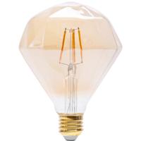 LED Lamp E27 Fitting 4W - Warm Wit 1800K Amberkleurig - Aigi Glow Diamond