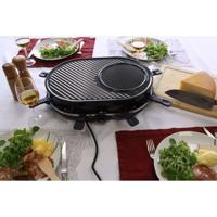 Raclettemachine - LITTLE BALANCE - Multi kaas - 1200 W - 8 personen - Afneembare grill/crêpe - Nachtblauw
