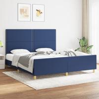 Bedframe zonder matras stof blauw 180x200 cm