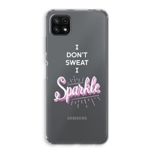 Sparkle quote: Samsung Galaxy A22 5G Transparant Hoesje
