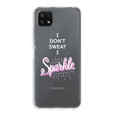 Sparkle quote: Samsung Galaxy A22 5G Transparant Hoesje