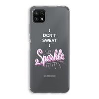 Sparkle quote: Samsung Galaxy A22 5G Transparant Hoesje