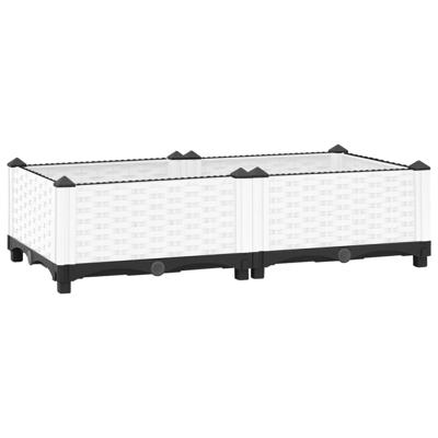VidaXL Plantenbak verhoogd 80x40x23 cm polypropeen