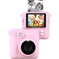 Lamax InstaKid1 Polaroidcamera Pink Geïntegreerde accu, Met ingebouwde flitser, Full-HD video-opname, Spatwaterdicht