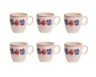 Boerenbont Senseo Mok Pompei - set 6 stuks