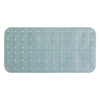 5Five Douche/bad anti-slip mat badkamer - pvc - ijsblauw - 70 x 35 cm - Badmatjes