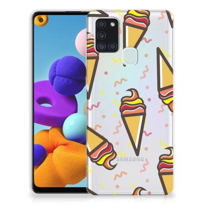 Samsung Galaxy A21s | Siliconen Case | Icecream