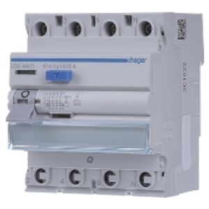 CDS440D  - Residual current circuit breaker 4-pole, 40A/30mA, CDS440D
