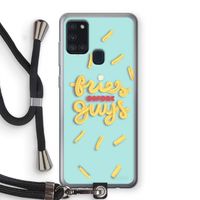 Always fries: Samsung Galaxy A21s Transparant Hoesje met koord