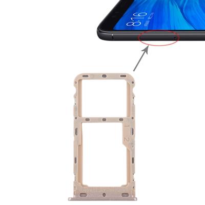2 SIM-kaart lade/micro SD-kaart lade voor Xiaomi Redmi 5 (goud)