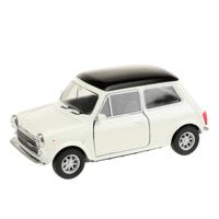 Welly Speelgoed Mini Cooper auto - wit - die-cast metaal - 10 cm - Model 1300   -