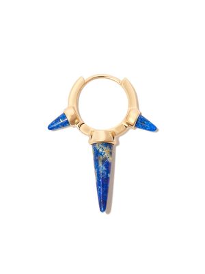 MARIA TASH créole Spike en or 14ct serti de lapis-lazuli
