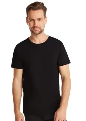 2-Pack heren ondershirts biologisch katoen - Mannen T-shirts korte mouwen Wit en zwart