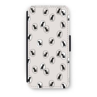 Miauw: iPhone 7 Flip Hoesje