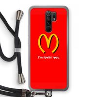 I'm lovin' you: Xiaomi Redmi 9 Transparant Hoesje met koord