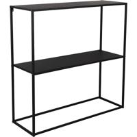 Zwarte Metalen Bijzettafel Consoletafel - Modern Design