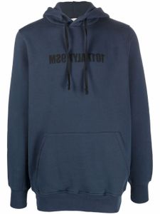 1017 ALYX 9SM hoodie nervuré à logo imprimé - Bleu