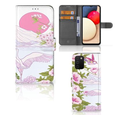 Samsung Galaxy A03s | Telefoonhoesje | Met pasjeshouder | Bird Standing