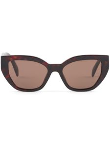 Prada Eyewear lunettes de soleil à monture papillon - Marron