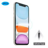 Voor iPhone 11/iPhone XR 2 stuks ENKAY Hat-Prince 0.1 mm 3D Full Screen Protector Explosiebestendige hydrogel film