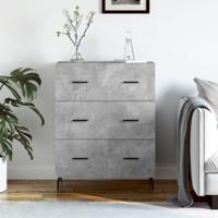 Dressoir 69,5x34x90 cm bewerkt hout betongrijs
