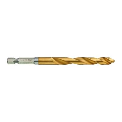 Milwaukee Metaalboor Shockwave HSS-G TiN Red Hex 8 x 111 mm VE=1 - 48894719