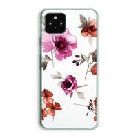 Geschilderde bloemen: Google Pixel 5a 5G Transparant Hoesje