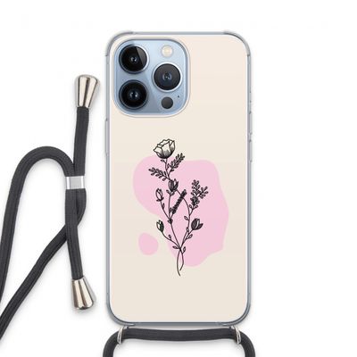 Roses are red: iPhone 13 Pro Transparant Hoesje met koord