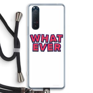 Whatever: Sony Xperia 5 II Transparant Hoesje met koord