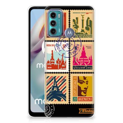 Motorola Moto G60 | Silliconen Back Cover | Postzegels