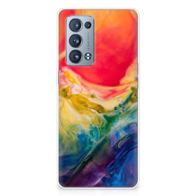 Smartphone hoesje OPPO Reno 6 Pro Plus 5G Watercolor Dark Smartphone hoesje OPPO Reno 6 Pro Plus 5G Watercolor Dark