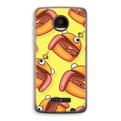 Hamburger: Motorola Moto Z Force Transparant Hoesje